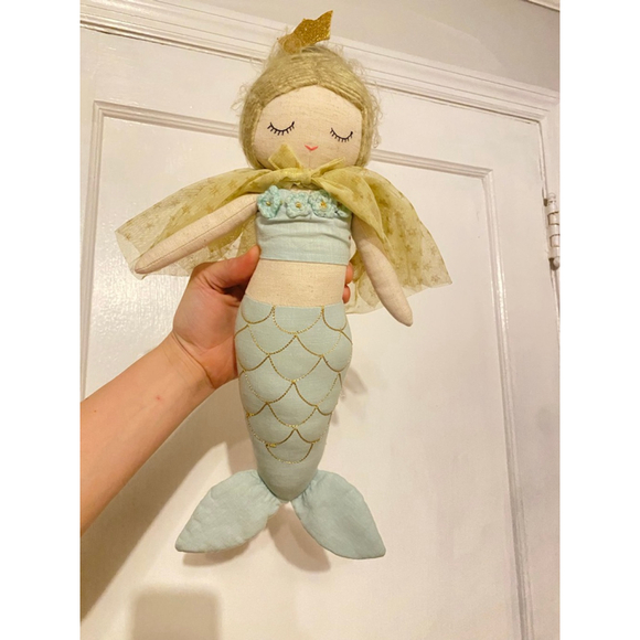 Homemade Other - Handmade Mermaid Princess Foll Plush Soft Snuggler Lovie Toddler Toy Sturdy Boho